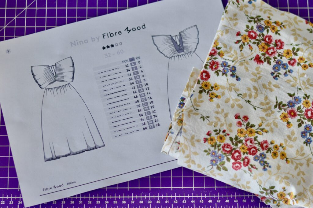 Summer Dresses_Nina Dress pattern and fabric detail