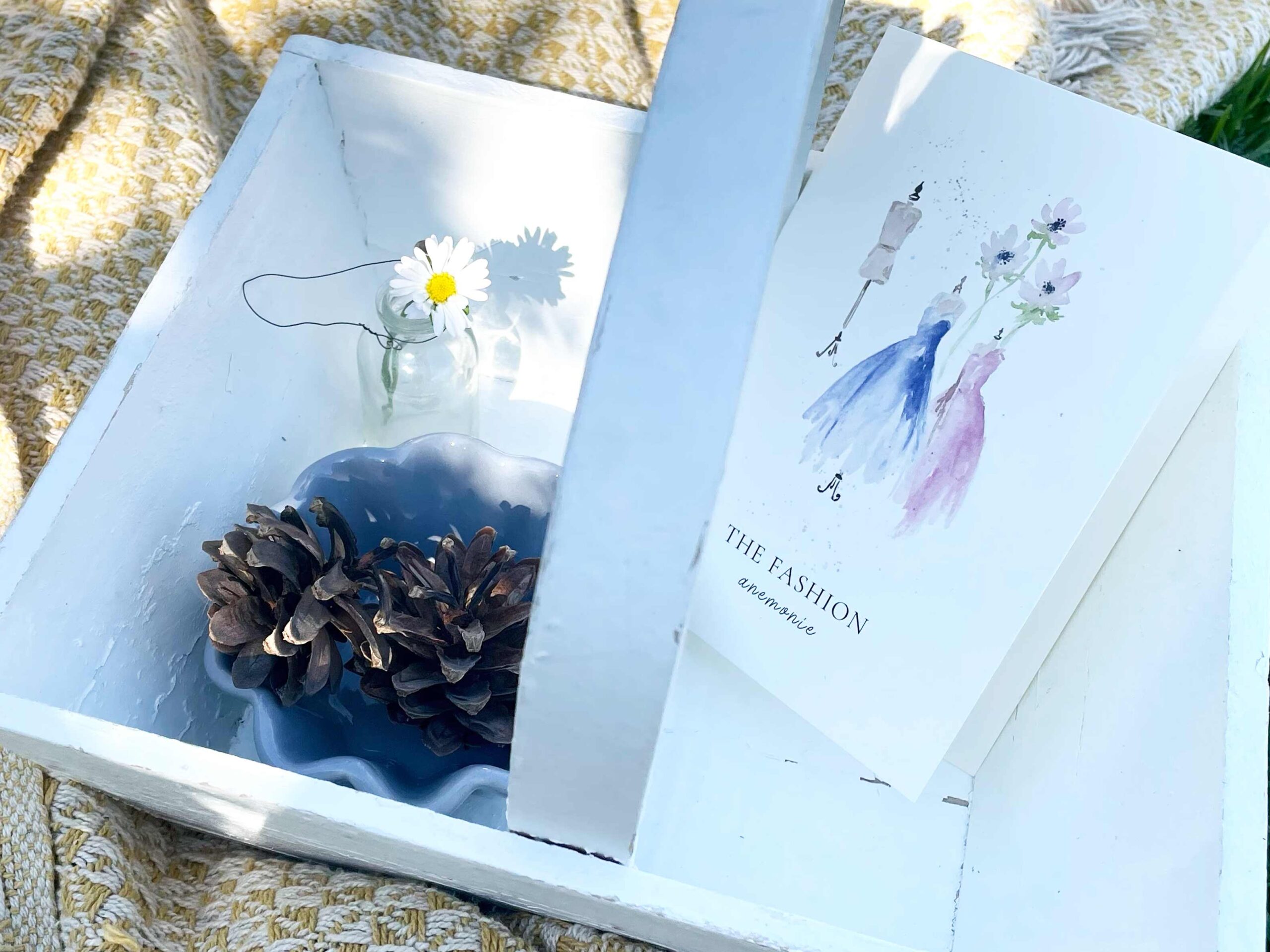 Fashion Anemonie Watercolour Greeting Card - Image 2